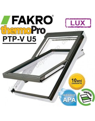 Fereastra mansarda baie Fakro PTP-V U5 - rama etansare inclusa 55x78
